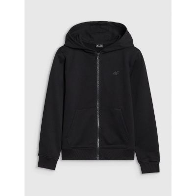 7. Girls' sweatshirt with a zipper and hood 4F 4FJWSS25TSWSF1706-20S