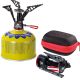 The lightest tourist stove for gas cartridges (valve or thread) SPARK 80gram 2.6kW
