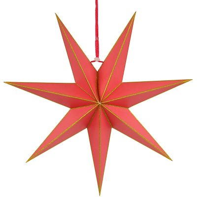 2. RED PAPER STAR DECORATION 60 CM SASKA GIFT & DECOR