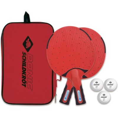 OUTDOOR WEATHERPROOF TABLE TENNIS SET 2 RACKETS 3 BALLS