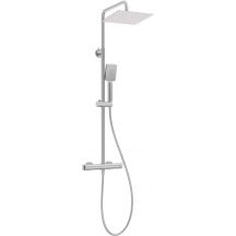 Rain shower with thermostatic shower tap