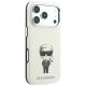 5. Karl Lagerfeld Smooth Ikonik Sketch MagSafe Case for iPhone 18 Pro / 17 Pro - Beige
