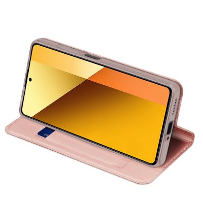 5. Dux Ducis Skin Pro case with flap and card slot for Xiaomi Redmi Note 13 5G - pink