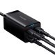8. Baseus GaN3 Pro fast charger GaN 2 x USB Type C / 2 x USB 65W PD, QC4.0+, AFC, PPS + cable USB Type C - USB Type C 1m black (CCGP040101)