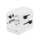 4. GEMBIRD UNIVERSAL GROUNDED TRAVEL ADAPTER 20W, WHITE