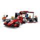 4. LEGO CITY 60443 F1 Pit Stop and Mechanics with Ferrari Car
