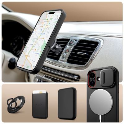 3. Tech-Protect Kevlar Aura MagSafe Case for iPhone 17 - Black