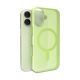 Puro Daylight Magsafe Compatible Silicone Case for iPhone 17 - Translucent Green