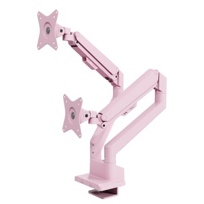 2. Arozzi AZ-ALZARE-NEO-DUO-PNK Monitor Holder/Stand 81.3 cm (32") Desk Pink