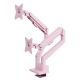2. Arozzi AZ-ALZARE-NEO-DUO-PNK Monitor Holder/Stand 81.3 cm (32") Desk Pink