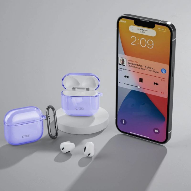 6. Tech-Protect FlexAir Case for AirPods 4 - Purple