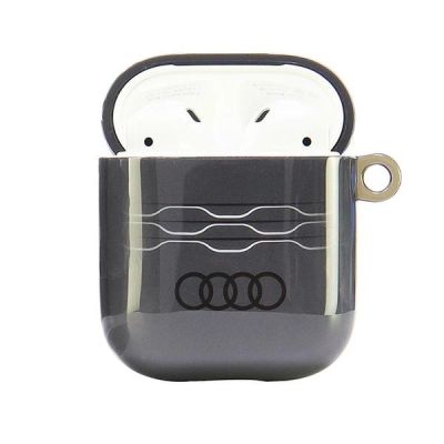2. Audi IML Geometric Pattern Case for AirPods 1 / 2 - Gray