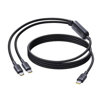 2. Baseus Flash 4 140W 2in1 USB-C to USB-C + USB-C Cable 1.5 m - Black