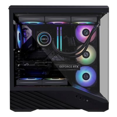 7. Lian Li Vector V100 PC Case, Midi-Tower, ATX, RGB, Tempered Glass