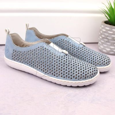 6. Comfortable openwork shoes Rieker W RKR653 blue