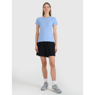 5. Slim T-shirt with print for women 4F 4FWMM00TTSHF2674-32S