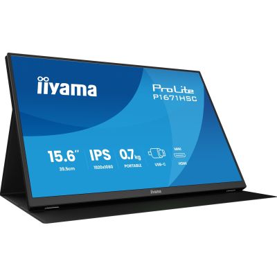 4. iiyama ProLite P1671HSC-B1 computer monitor 39.6 cm (15.6") 1920 x 1080 px Full HD LED Black