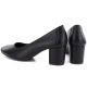 12. Women’s Black Leather Loafers Sergio Leone MK25112-S