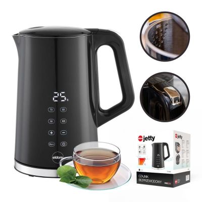 21. ELDOM CORDLESS KETTLE WITH TEMPERATURE CONTROL C540 JETTY 1.7 L 2200W BLACK