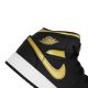 7. Air Jordan 1 Mid Junior (GS) Basketball Shoe Black/Metallic Gold - DQ8423-071