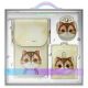 Nimmy Big Eyed Pet 2.0 Cat 3-in-1 Set: Phone Bag + Wallet + Tracker Case - Beige