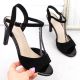 5. Sergio Leone W SK438 suede sandals, black