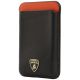2. Lamborghini Urus D8 Genuine Leather MagSafe Magnetic Phone Wallet - Black and Red