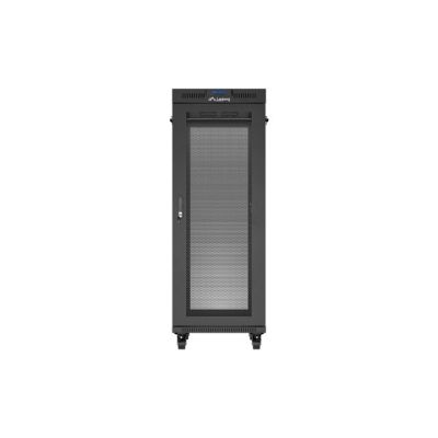 4. 19" 32U 600x1000 black floor-standing rack cabinet with perforated doors LCD Lanberg (Flat Pack)