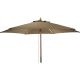 WOODEN GARDEN UMBRELLA 250 CM FOLDABLE SAND