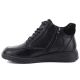 3. Women’s black leather wedge ankle boots with warm lining Potocki JE19502