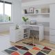 3. Corner desk + chest of drawers DANY 120x50xH76 white
