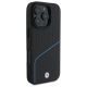 4. BMW Sign Leather Textured And Line MagSafe Case for iPhone 16 Pro Max - Black