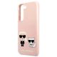 6. Karl Lagerfeld KLHCS22MSSKCI S22+ S906 hardcase jasno różowy/light pink Silicone Ikonik Karl & Choupette