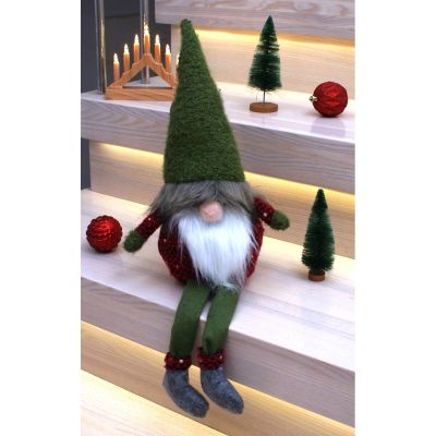 4. DECORATIVE SANTA CLAUS 60CM GREEN