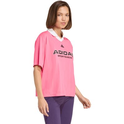 10. Adidas Tiro Q4 women's t-shirt pink JN2747