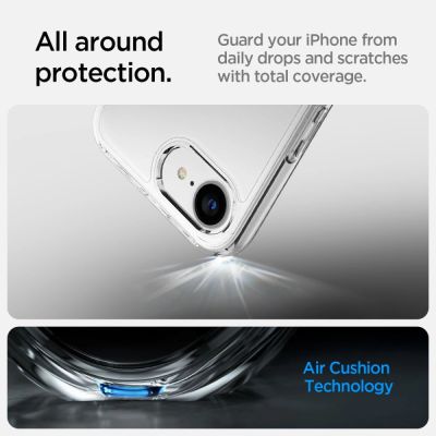 13. Spigen Ultra Hybrid Case for iPhone 16e / 17e - Transparent