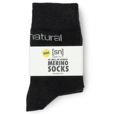 Kids' Socks SUPER.NATURAL KIDS ALL DAY SOCKS 2-PACK black