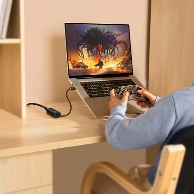 12. Baseus Lite Series external network card USB Type C - RJ-45 1Gbps (1000Mbps) black (WKQX000301)