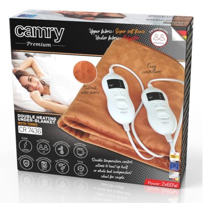 6. ELDOM ELECTRIC BLANKET KT200 KOZY 120W, WIRED REMOTE CONTROL, THREE OPERATION LEVELS, TEMP. REGULATION, FAST HEATING