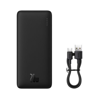 14. Baseus Airpow Fast Charge 20W 30000mAh Power Bank with USB-C - USB-C 30cm Cable - Black