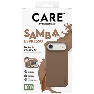 5. CARE by PanzerGlass Fashionable Samba MagSafe Case for iPhone Air - Brown