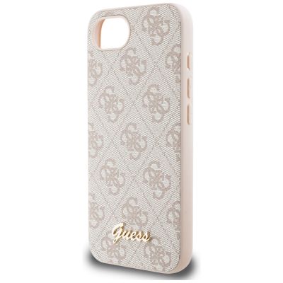 5. Guess 4G Script Logo MagSafe iPhone 16e Case - Pink