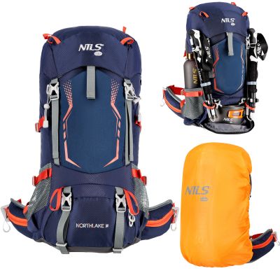 2. NC1993 NORTHLAKE NAVY BLUE TOURIST BACKPACK 30L+10 NILS CAMP