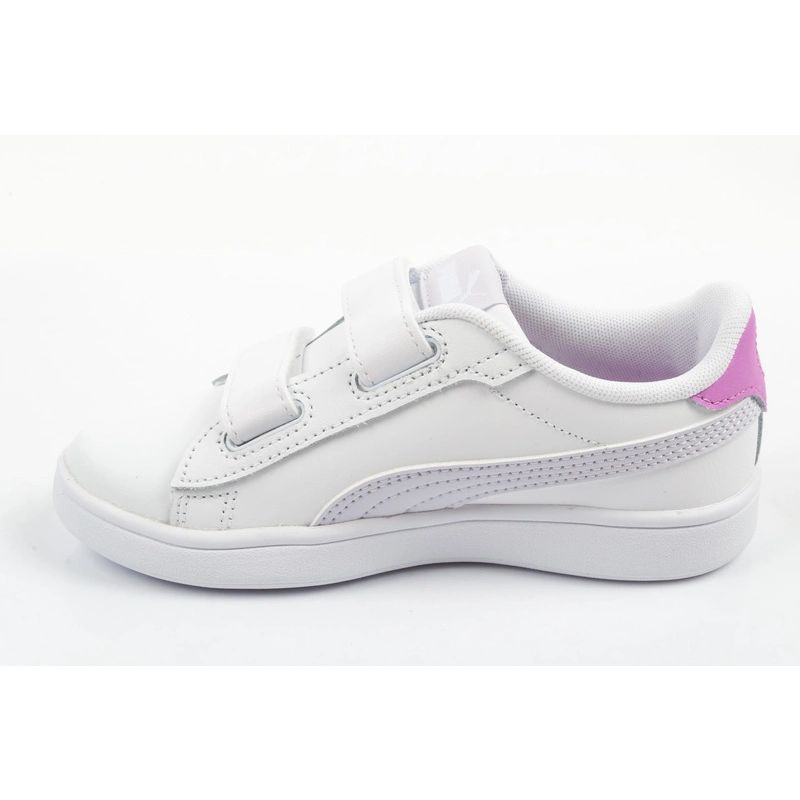 3. Puma Smash 3.0 children's sports shoes sneakers white leather fashionable