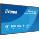 10. iiyama LH4366UHSB-B1AG signage display Flat panel Digital Signage 109.2 cm (43") LCD Wi-Fi 800 cd/m2 4K Ultra HD Black Built-in processor Android 24/7