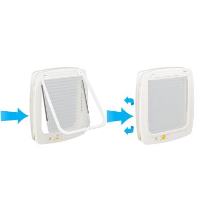 3. FERPLAST Swing 5 - pet door, white