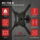 MACLEAN MOUNT / HANGER FOR TV OR MONITOR, MAX. 23-65", MAX. LOAD 30KG, UNIVERSAL, MAX. VESA 400X400 MC-758 N