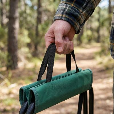 5. FISHING CHAIR CAMPING FOLDING STOOL WITH HANDLE REDCLIFFS GREEN