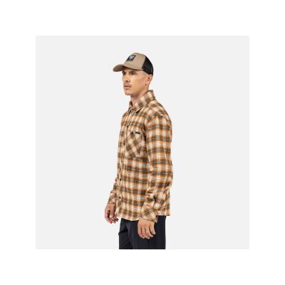 4. Men's shirt ROSSIGNOL RANCH PLAID SHIRT gray