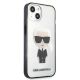 4. Karl Lagerfeld Iconik Karl Case for iPhone 13 mini - Transparent